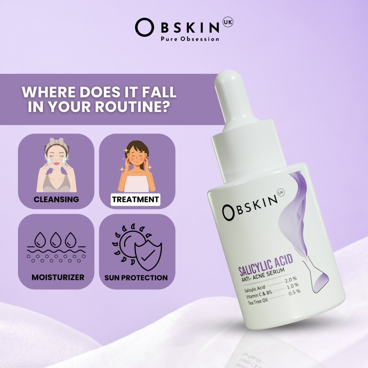 Buy Best Salicylic Acid 2% Serum Online In Pakistan - Obskin UK