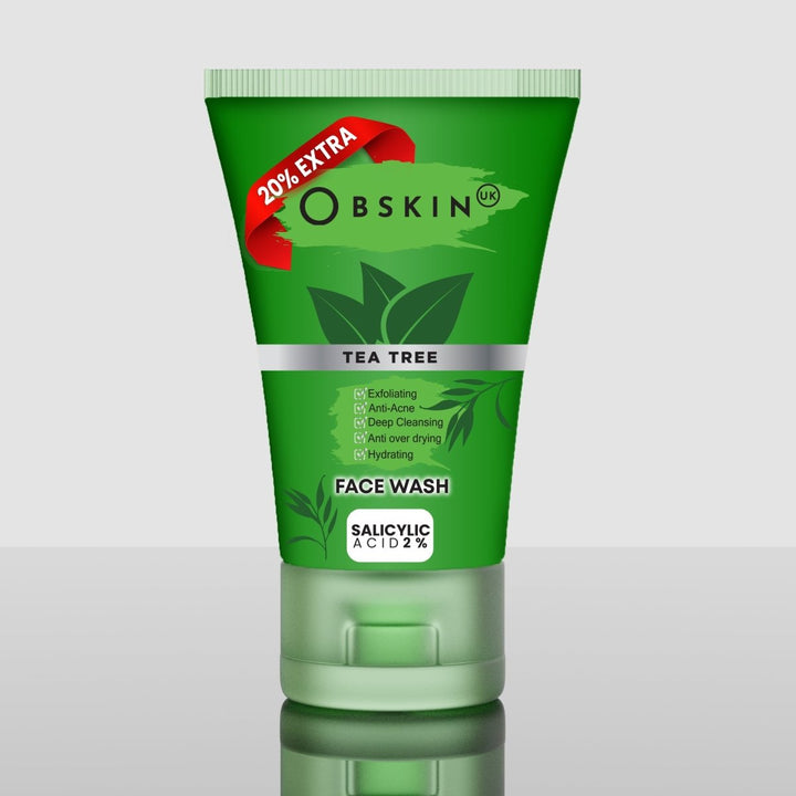 Buy Best Obskin Tea Tree Oil Facewash with Salicylic Acid 100ml Online In Pakistan - Obskin UK